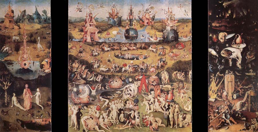 BOSCH, Hieronymus The garden of the desires, trip sign,